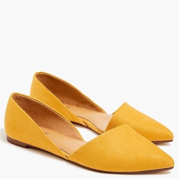 J Crew Zoe sueded d'Orsay flats BH954 - Picture 1 of 6